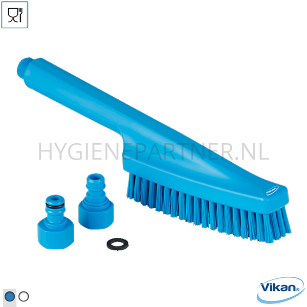 VK101055-30 Vikan 70573 handborstel met watertoevoer hard 330 mm blauw